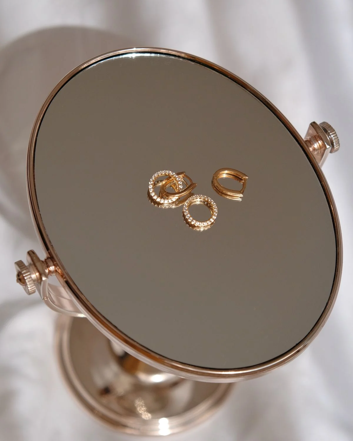 Gold Hoop & Huggie Earring Trio