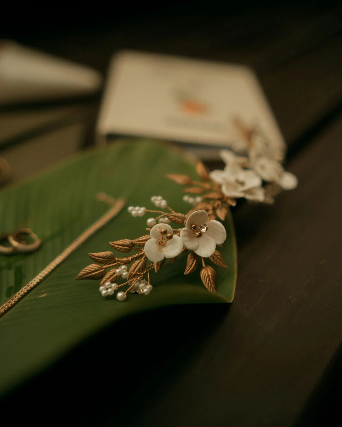 Floral Pearl Hair Clip